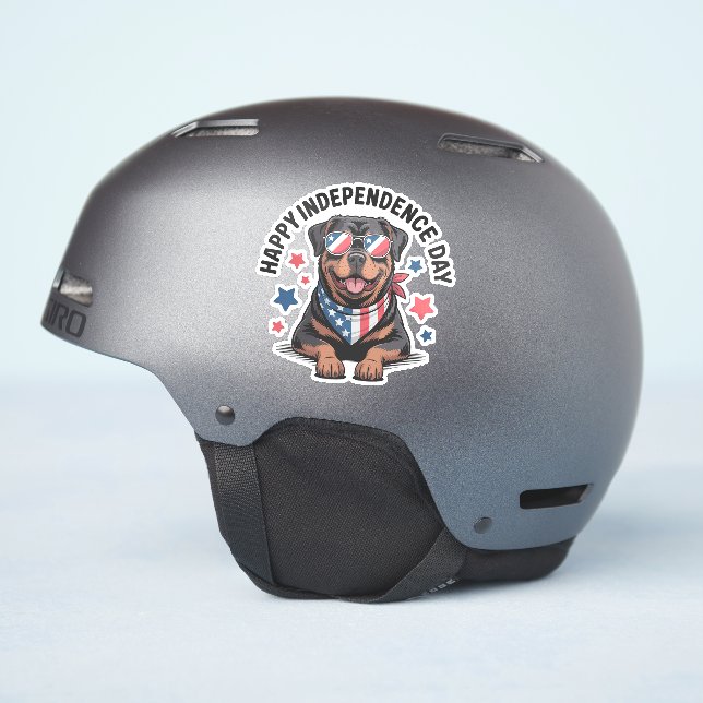 Adesivo Rottie Patriot Paws (Lado do capacete)