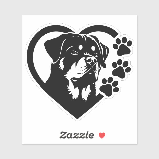 Adesivo Rottweiler (Folha)