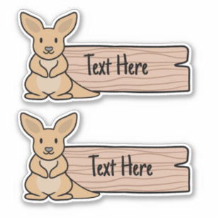 Adesivo Rótulo Canguru