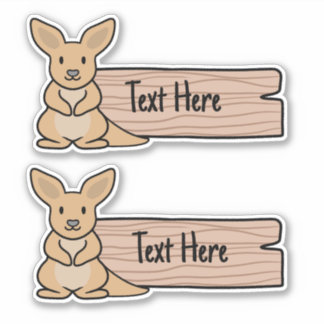 Adesivo Rótulo Canguru