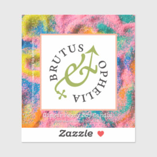 Adesivo Rótulo de Areia de Vinil Personalizado com Aquarel