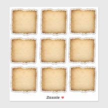 Rótulo de artesanato Rústico de Papel Antigo