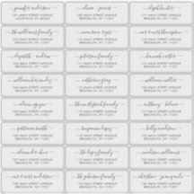 Rótulo de Endereço Convidado de Casamento de Scrip