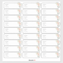 Rótulo de Endereço Convidado do Bloom do PixDezine