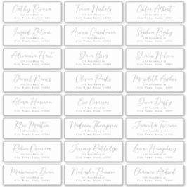 Adesivo Rótulo de endereço de convidado de casamento de sc