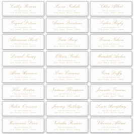 Adesivo Rótulo de endereço de convidado de casamento do sc