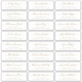 Adesivo Rótulo de endereço de convidado de casamento do sc