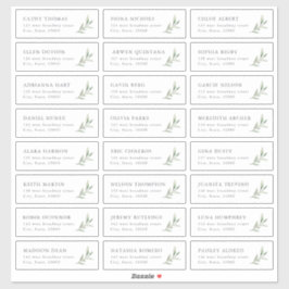 Adesivo Rótulo de endereço de convidado de casamento russo