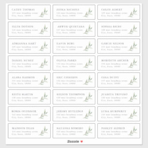 Adesivo Rótulo de endereço de convidado de casamento russo