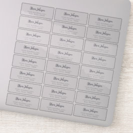 Adesivo rótulo de endereço de devolução de roteiro Chic Mo