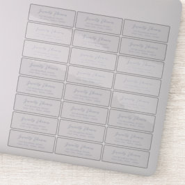 Adesivo Rótulo de endereço de retorno transparente do scri