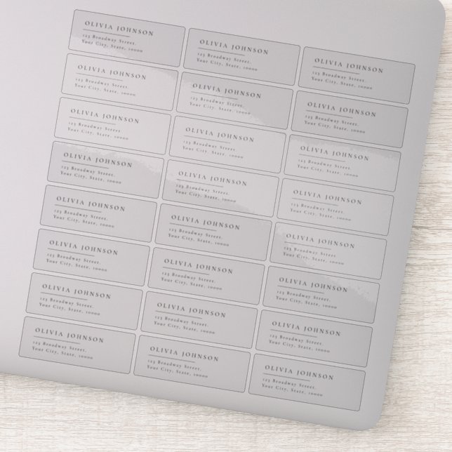 Adesivo Rótulo de endereço de retorno transparente para ti (Detalhe)