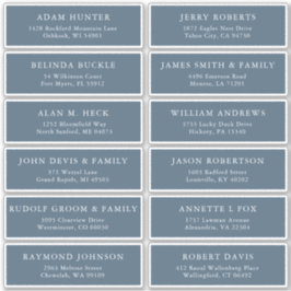 Adesivo Rótulo de Endereço Moderno Mínimo Elegante