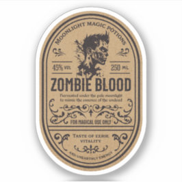 Adesivo Rótulo de Frasco de Apothecary Poção de Bruxas do 