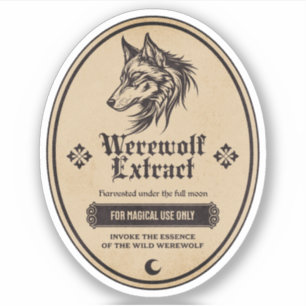 Adesivo Rótulo de Frasco de Apothecary Poção de Bruxas do