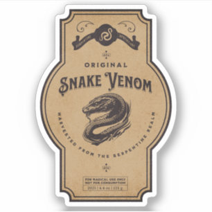 Adesivo Rótulo de Frasco de Apothecary Poção de Bruxas do