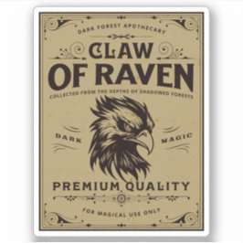 Adesivo Rótulo de Frasco de Apothecary Poção de Bruxas do 