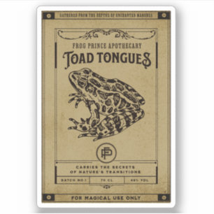 Adesivo Rótulo de Frasco de Apothecary Poção de Bruxas do 