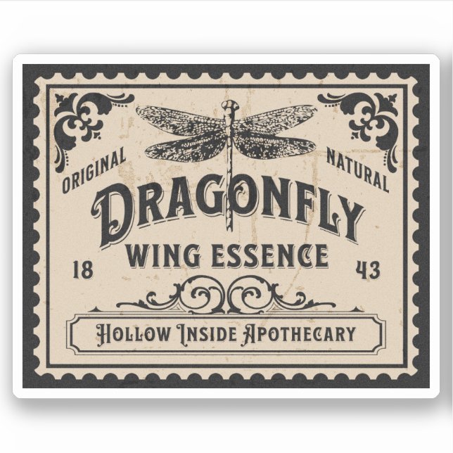 Adesivo Rótulo de Frasco de Apothecary Poção de Bruxas do  (Frente)