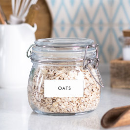 Adesivo Rótulo de Jar de Especiaria Mínima Moderna à Prova