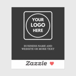 Adesivo Rótulo de logotipo QR minimalista moderno para neg