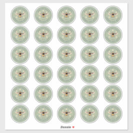 Adesivo Rótulo de Pote de Mel Apiário de Abelhas Melíferas