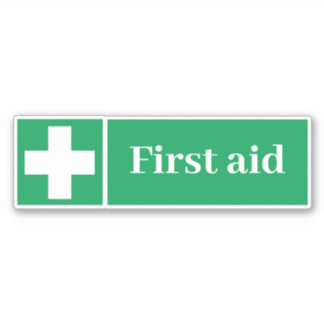 Adesivo Rótulo de primeiros socorros