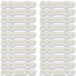 Adesivo Rótulo de produto apiário do apicultor Dourado