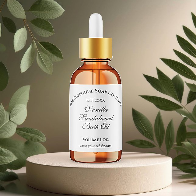 Adesivo Rótulo do Frasco do conta-gotas à prova de água br (Criador carregado)