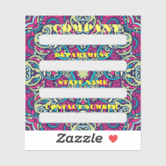 ADESIVO RÓTULO DO FUNCIONARIOS DA EMPRESA