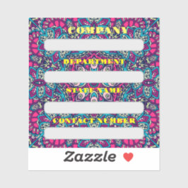 ADESIVO RÓTULO DO FUNCIONARIOS DA EMPRESA