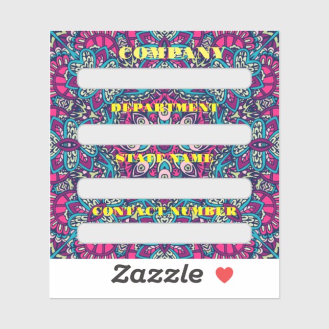 ADESIVO RÓTULO DO FUNCIONARIOS DA EMPRESA (Folha)