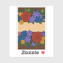 Rótulo do nome da flor