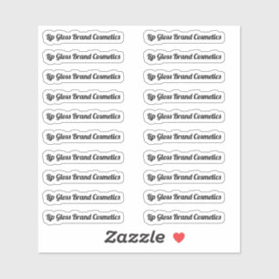 Adesivo Rótulo do tubo Glosso do Lip