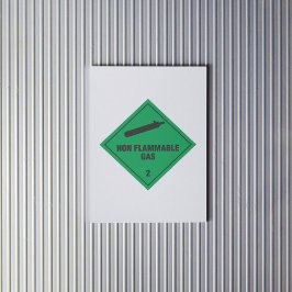 Adesivo Rótulo Gás 2 Não Inflamável