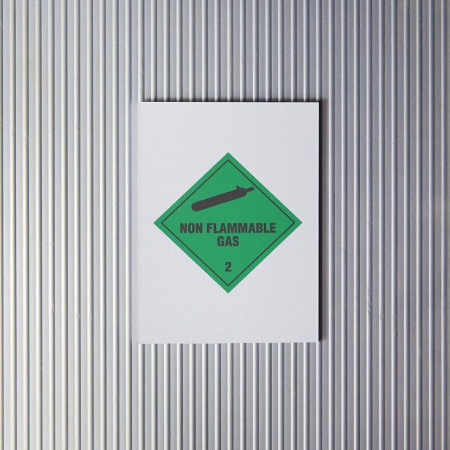 Adesivo Rótulo Gás 2 Não Inflamável (Criador carregado)