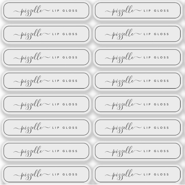 Adesivo Rótulo transparente de maquilhagem, balanceador de (Frente)