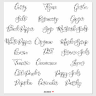 Adesivo Rótulos de Canister de Armazenamento de Pantaria 