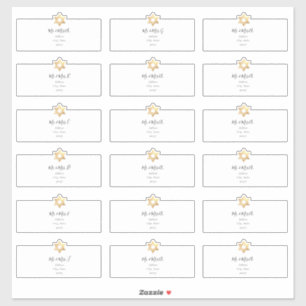 Adesivo Rótulos de Endereço Convidado do Star of David