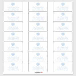 Adesivo Rótulos de Endereço de Envelope de Convidado Chino