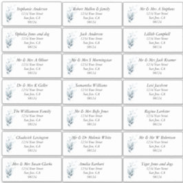 Adesivo Rótulos de Endereço do Nome de Convidado Rustic Bl