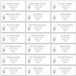 Adesivo Rótulos de Endereço do Nome de Convidado Rustic Le