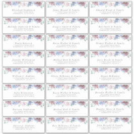 Adesivo Rótulos de Endereço Individual Floral da Mauve Azu