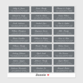 Adesivo Rótulos de Endereços Convidado de Casamento Despre