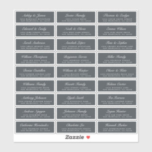 Adesivo Rótulos de Endereços Convidado de Casamento Despre