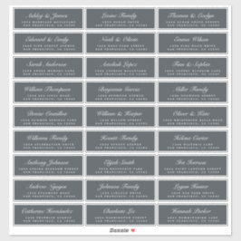 Adesivo Rótulos de Endereços Convidado de Casamento Despre