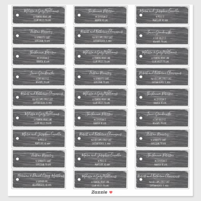 Adesivo Rótulos de Endereços Convidados para Marcadores Pr (Folha)