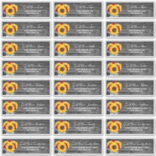 Adesivo Rótulos de Endereços de Convidado para Casamento d