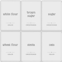 Rótulos de entrada personalizados 2x3" translúcido