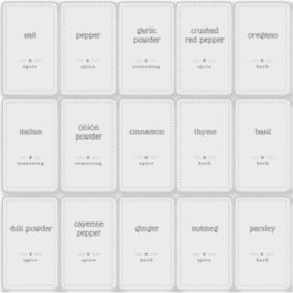 Adesivo Rótulos de Jar de Especiarias Personalizadas de 1x